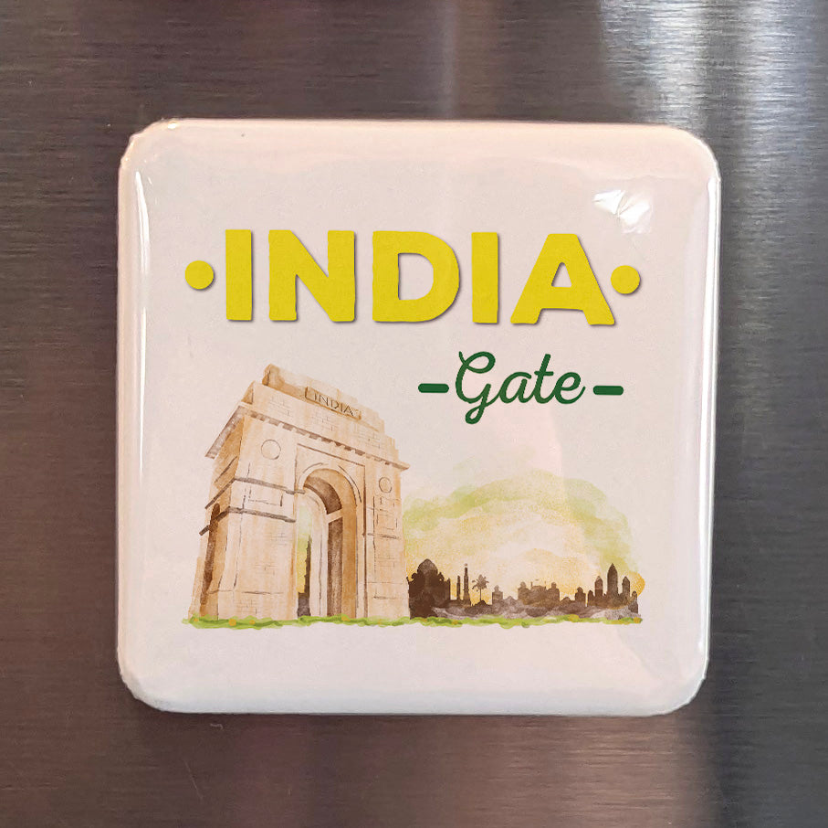 India Asia Magnet | India Gate War Memorial of New Delhi | 2x2 | Made in Canada