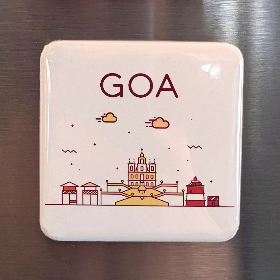 Goa India Asia Magnet | Pearl of the Orient on the Arabian Sea | 2x2 | Made in Canada