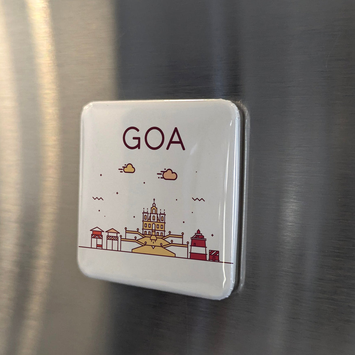 Goa India Asia Magnet | Pearl of the Orient on the Arabian Sea | 2x2 | Made in Canada