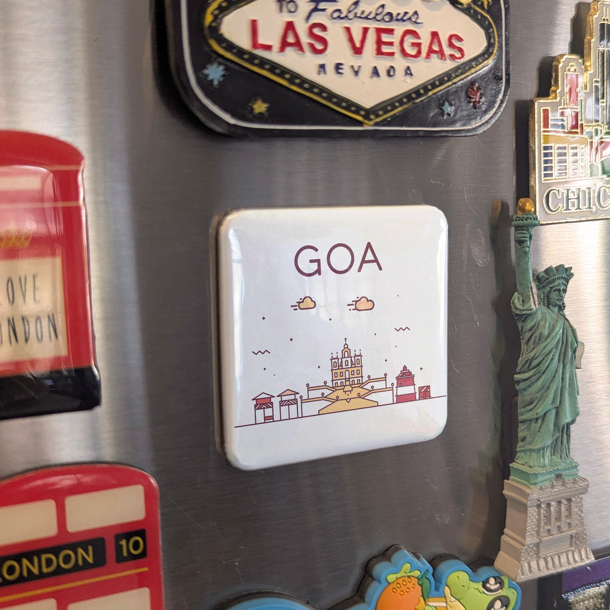 Goa India Asia Magnet | Pearl of the Orient on the Arabian Sea | 2x2 | Made in Canada