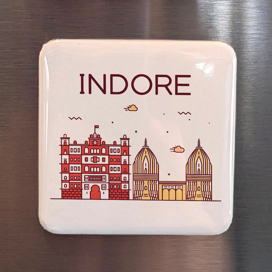 Indore India Asia Magnet | Food Capital of Central India | 2x2 | Made in Canada
