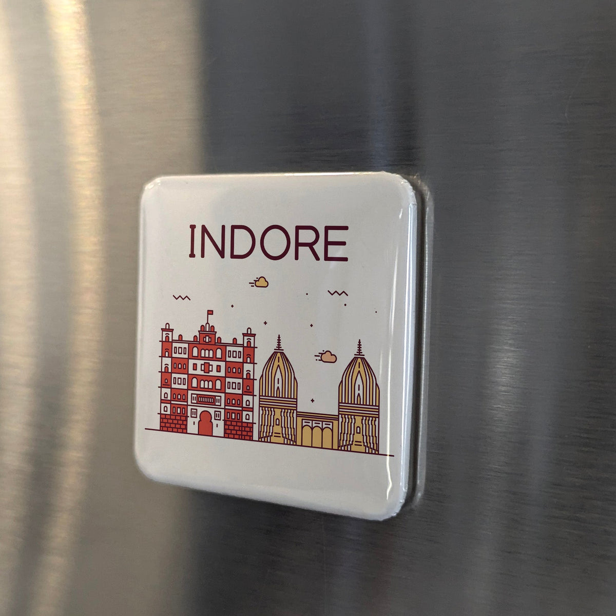 Indore India Asia Magnet | Food Capital of Central India | 2x2 | Made in Canada