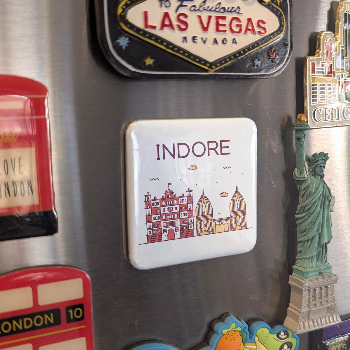 Indore India Asia Magnet | Food Capital of Central India | 2x2 | Made in Canada