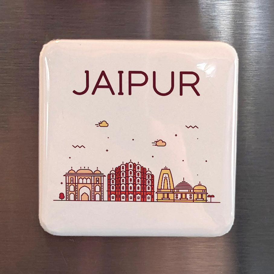 Jaipur India Asia Magnet | Pink City of the Rajput Kingdoms | 2x2 | Made in Canada