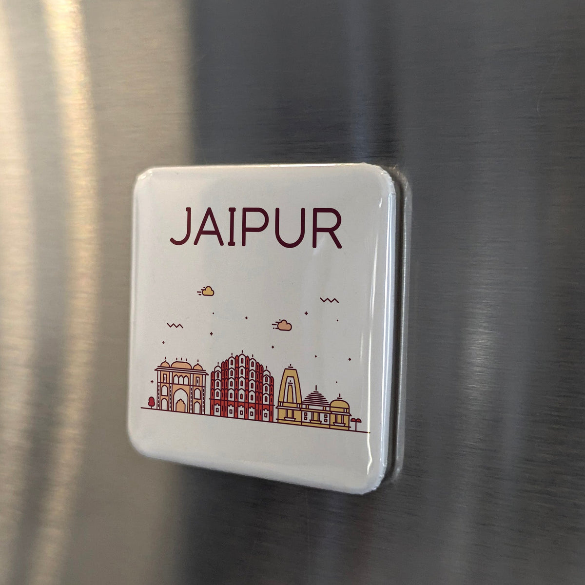 Jaipur India Asia Magnet | Pink City of the Rajput Kingdoms | 2x2 | Made in Canada