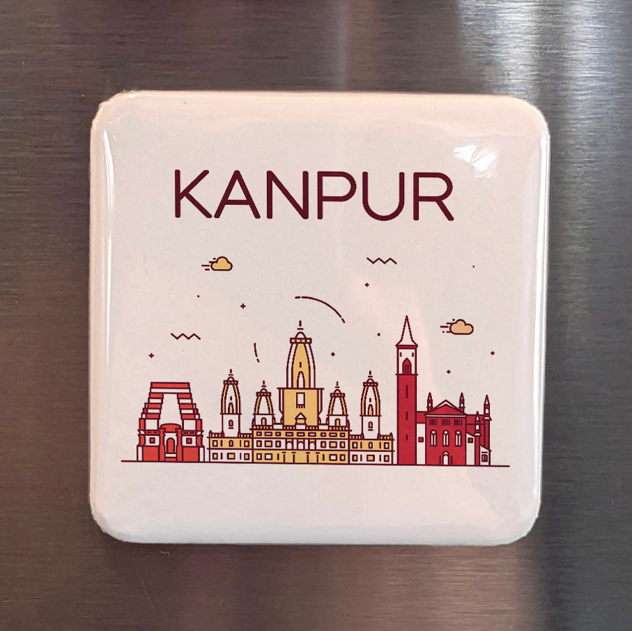 Kanpur India Asia Magnet | Leather City on the Banks of the Ganges | 2x2 | Made in Canada