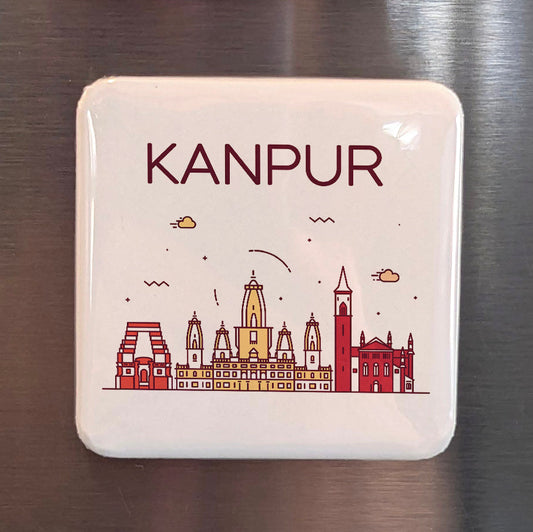 Kanpur India Asia Magnet | Leather City on the Banks of the Ganges | 2x2 | Made in Canada - PhiloPerse