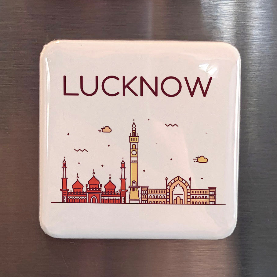 Lucknow India Asia Magnet | City of Nawabs on the Gomti River | 2x2 | Made in Canada
