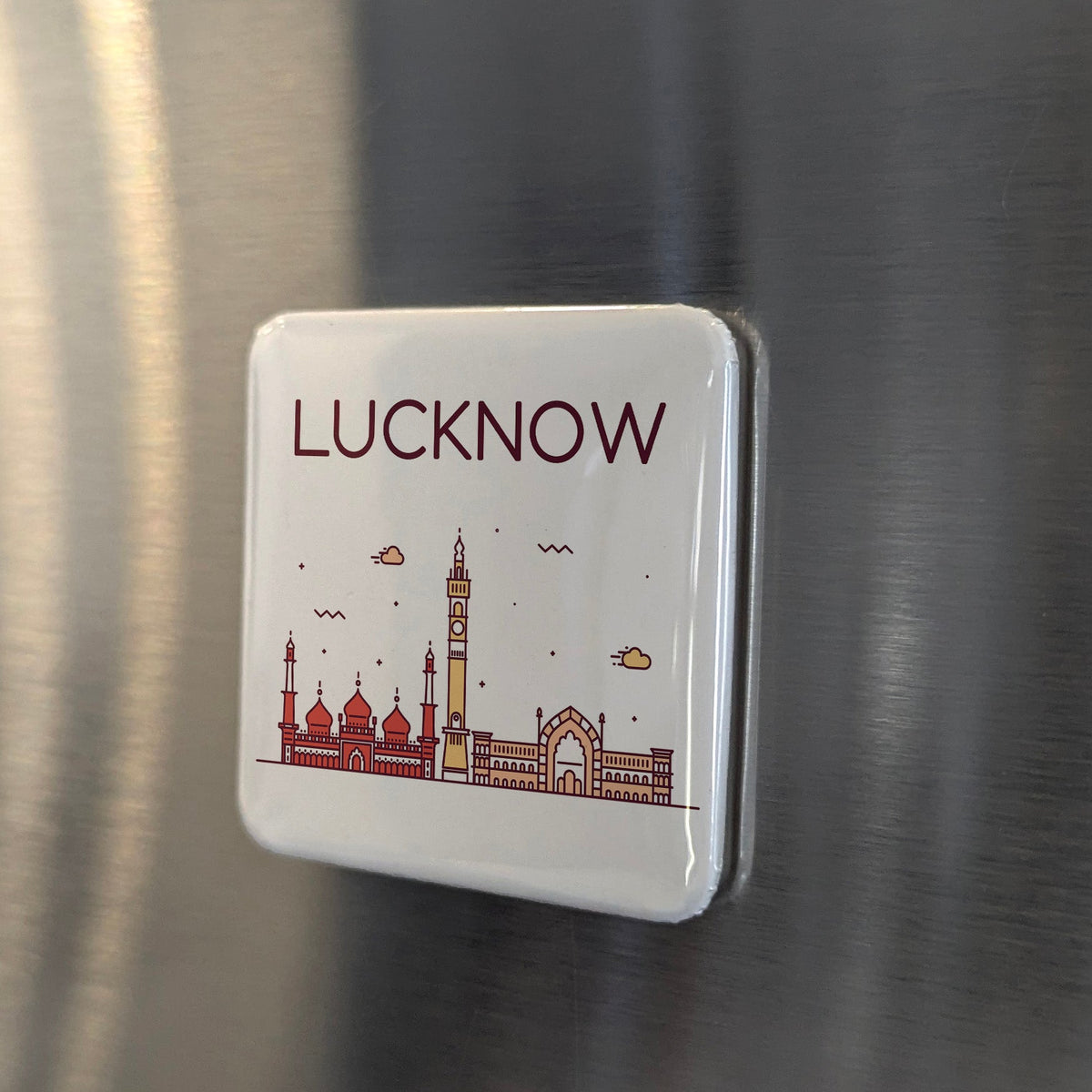 Lucknow India Asia Magnet | City of Nawabs on the Gomti River | 2x2 | Made in Canada