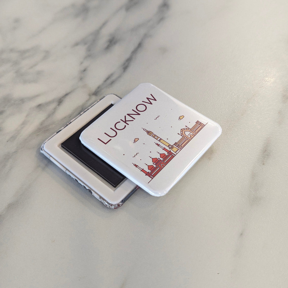 Lucknow India Asia Magnet | City of Nawabs on the Gomti River | 2x2 | Made in Canada