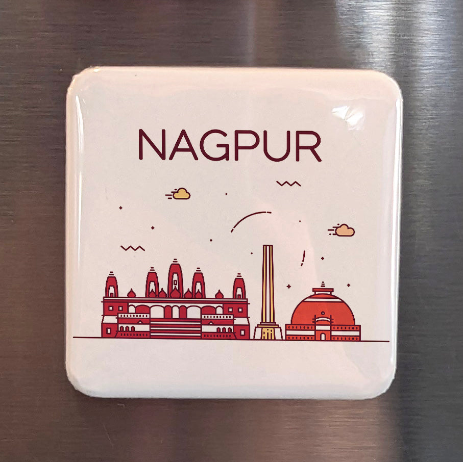 Nagpur India Asia Magnet | Orange City at the Heart of India | 2x2 | Made in Canada