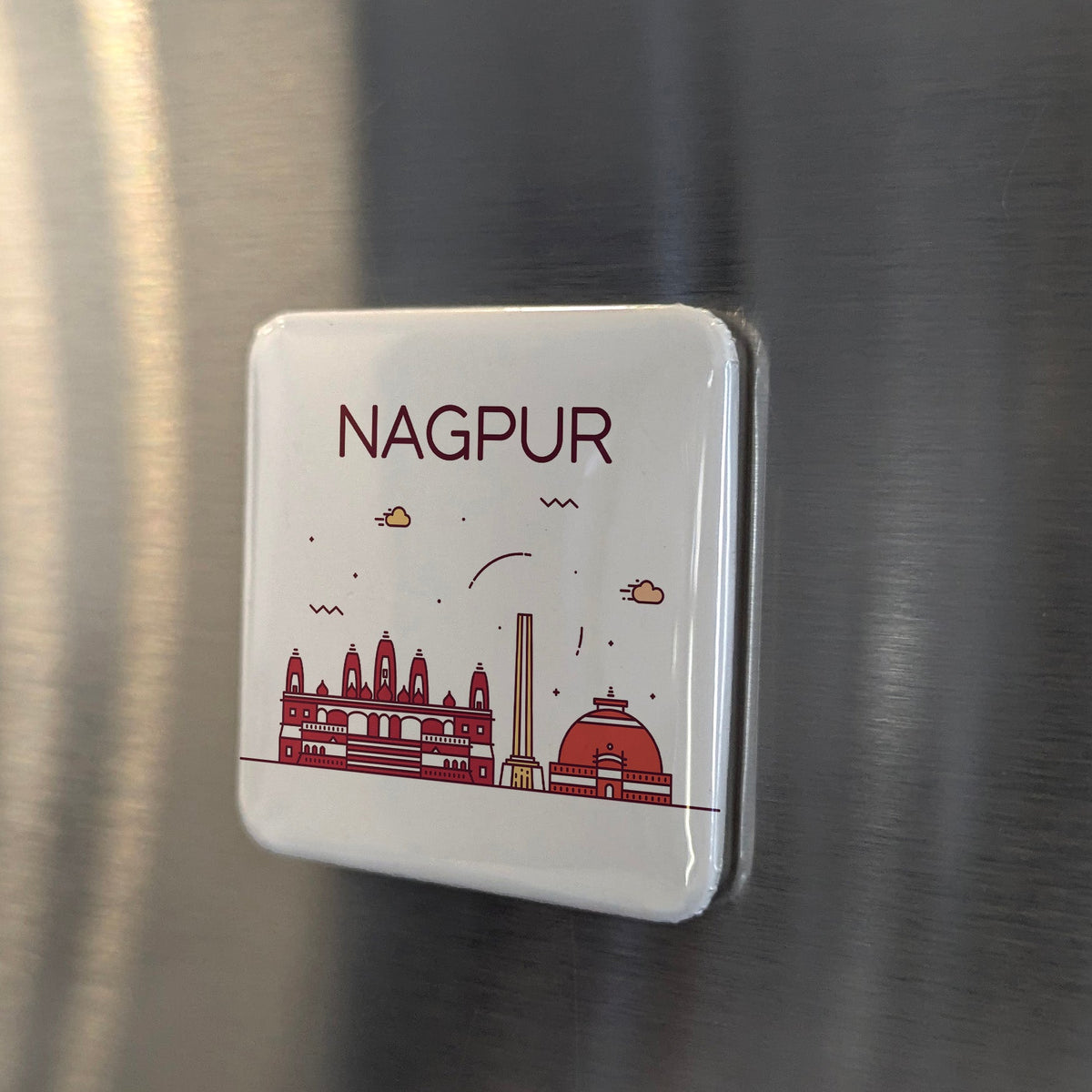 Nagpur India Asia Magnet | Orange City at the Heart of India | 2x2 | Made in Canada