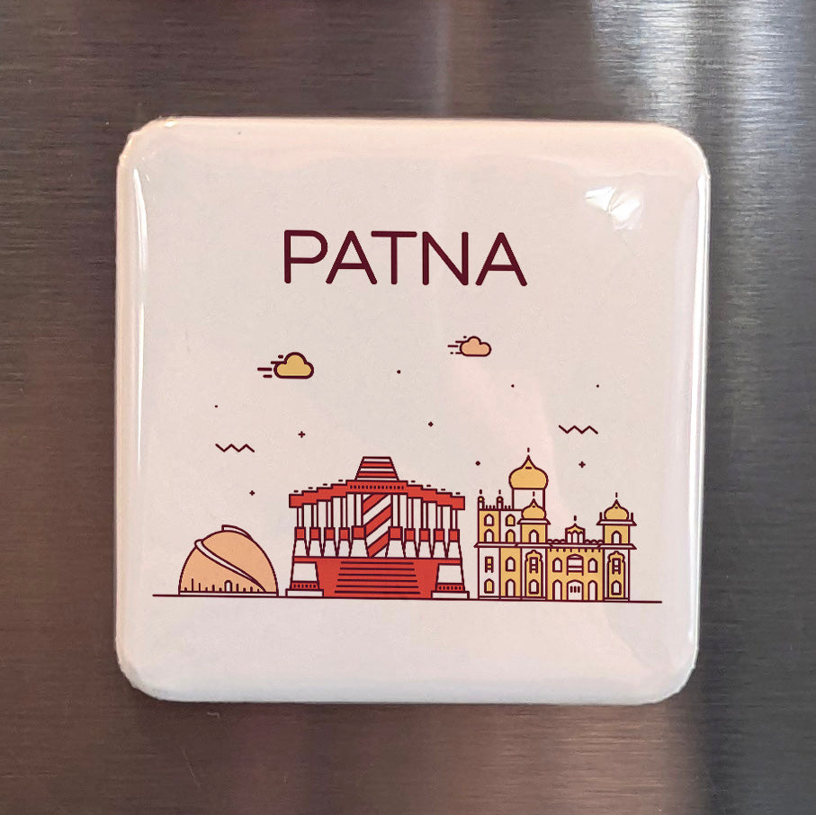 Patna India Asia Magnet | Ancient Pataliputra on the Sacred Ganges | 2x2 | Made in Canada