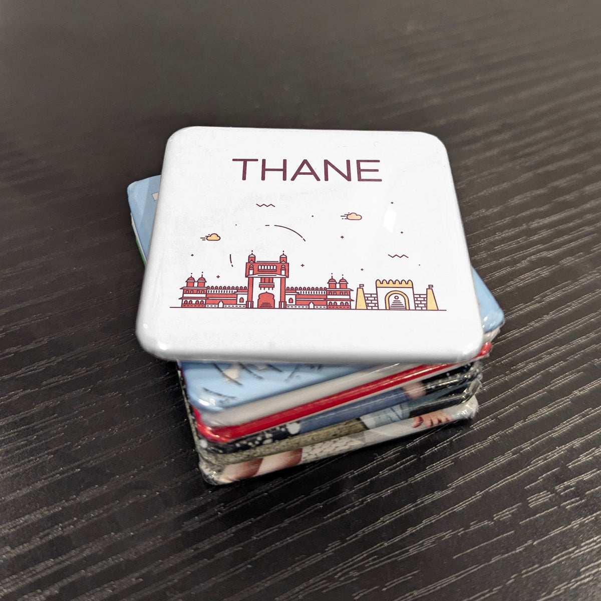 Thane India Asia Magnet | City of Lakes on the Shore of Ulhas Creek | 2x2 | Made in Canada