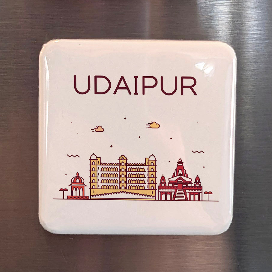 Udaipur India Asia Magnet | City of Lakes and Palaces of Rajasthan | 2x2 | Made in Canada