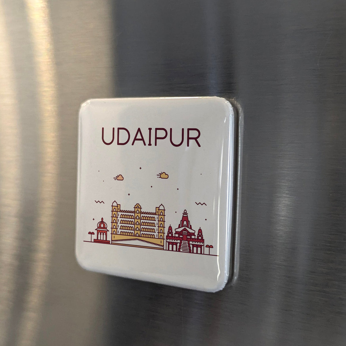 Udaipur India Asia Magnet | City of Lakes and Palaces of Rajasthan | 2x2 | Made in Canada
