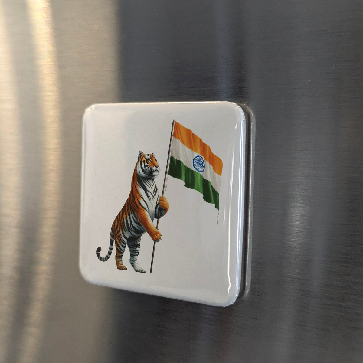 India Asia Magnet | Bengal Tiger of the Indian Subcontinent | 2x2 | Made in Canada