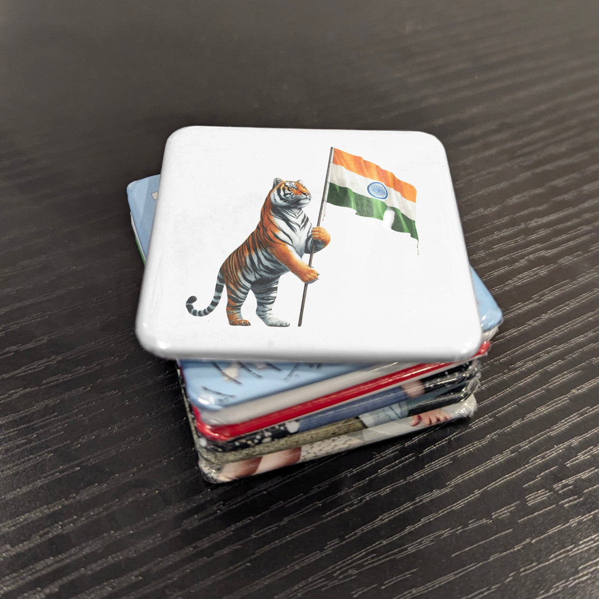 India Asia Magnet | Bengal Tiger of the Indian Subcontinent | 2x2 | Made in Canada