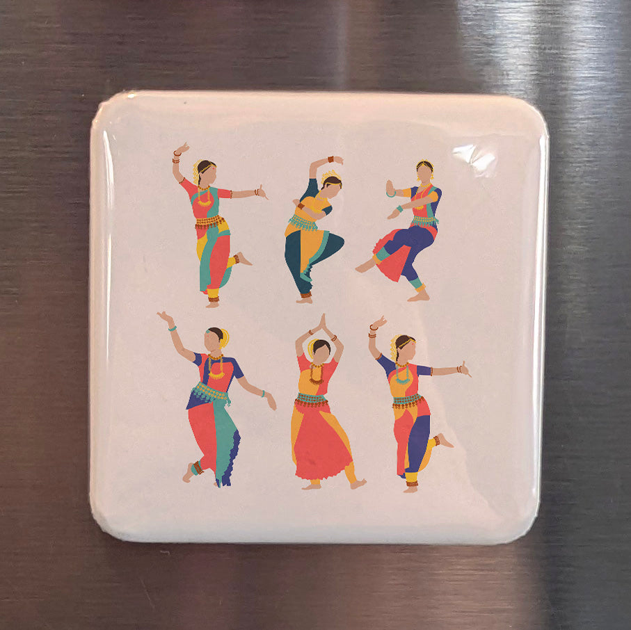 India Asia Magnet | Indian Classical Dance Living Heritage of the Subcontinent | 2x2 | Made in Canada