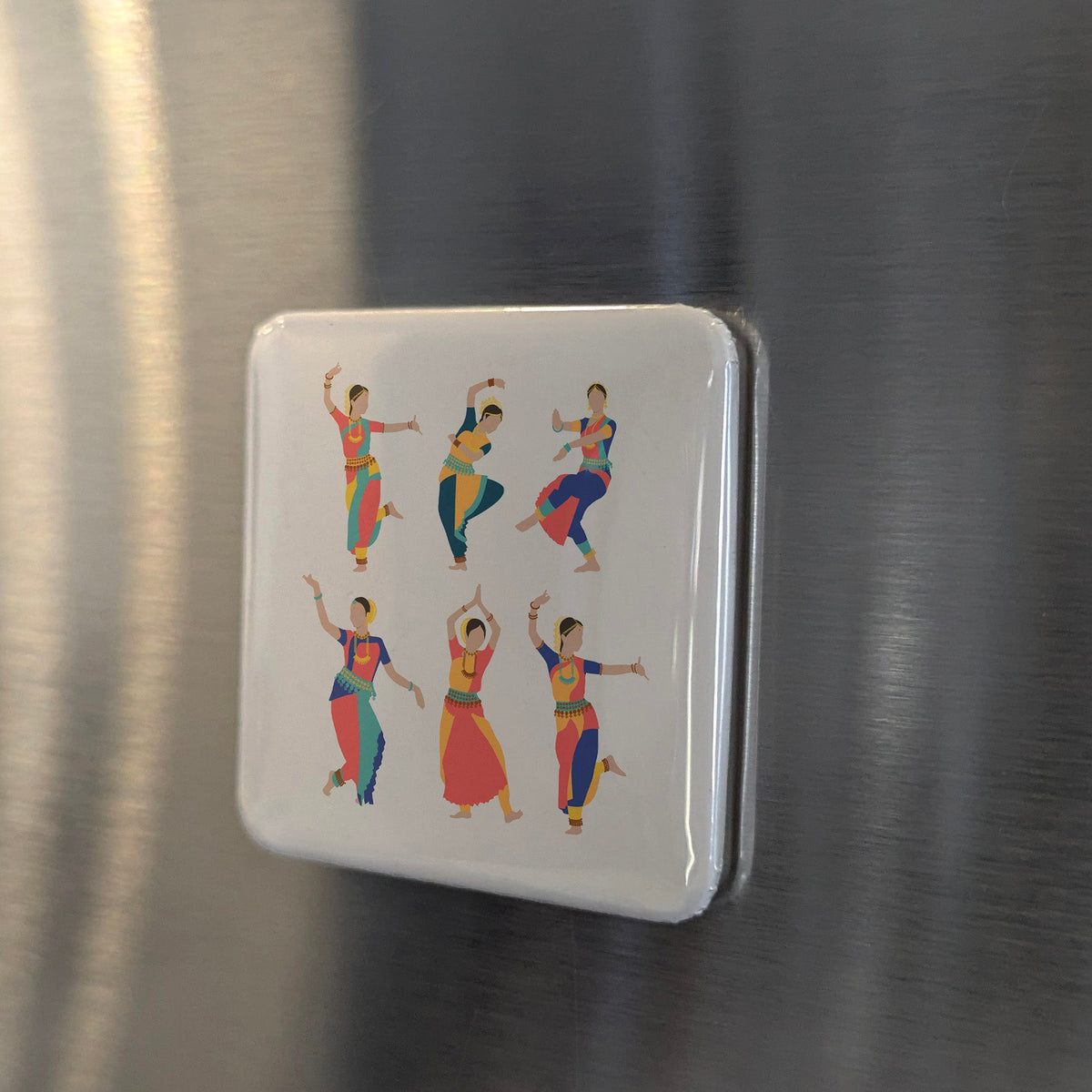 India Asia Magnet | Indian Classical Dance Living Heritage of the Subcontinent | 2x2 | Made in Canada