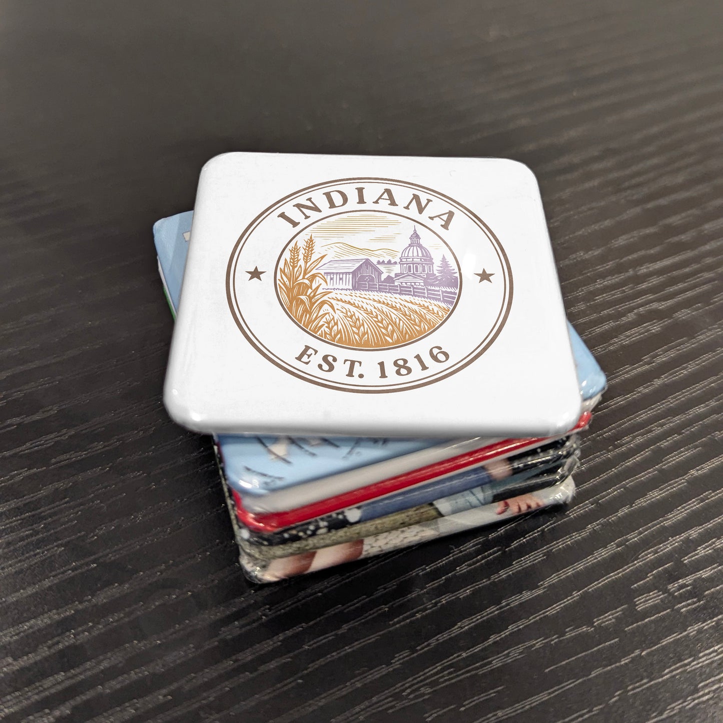 Indiana Magnet | The Hoosier State | 2×2 | Made in Canada - PhiloPerse