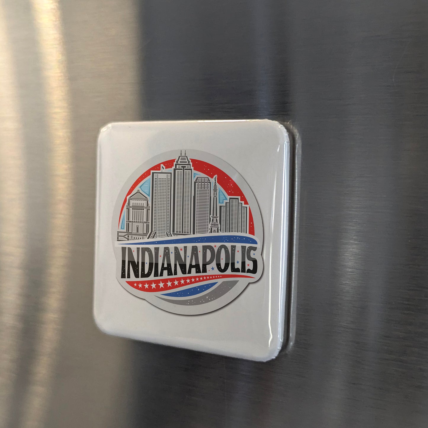 Indianapolis Indiana Magnet | Monument Circle | 2×2 | Made in Canada - PhiloPerse