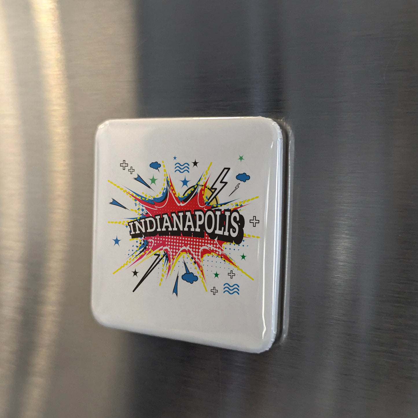 Indianapolis Indiana Magnet | Indy Boom | 2×2 | Made in Canada - PhiloPerse
