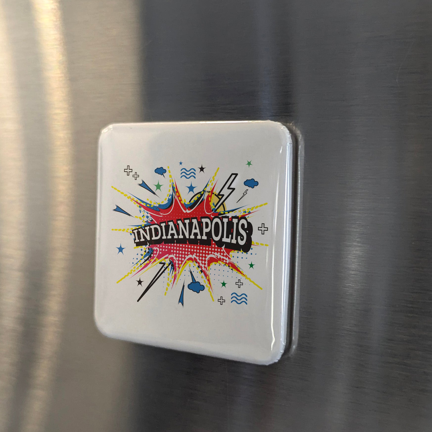 Indianapolis Indiana Magnet | Indy Boom | 2×2 | Made in Canada - PhiloPerse