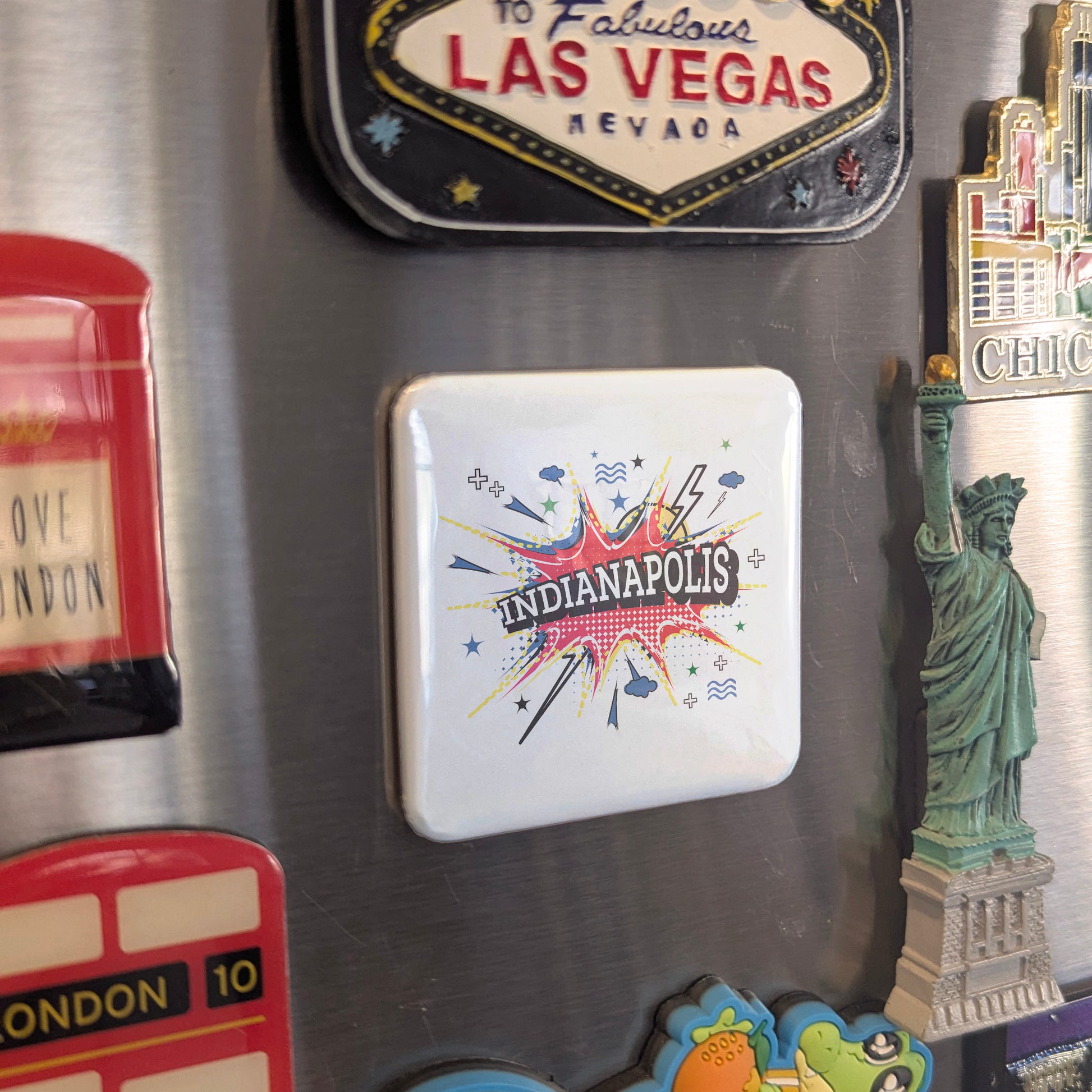 Indianapolis Indiana Magnet | Indy Boom | 2×2 | Made in Canada - PhiloPerse