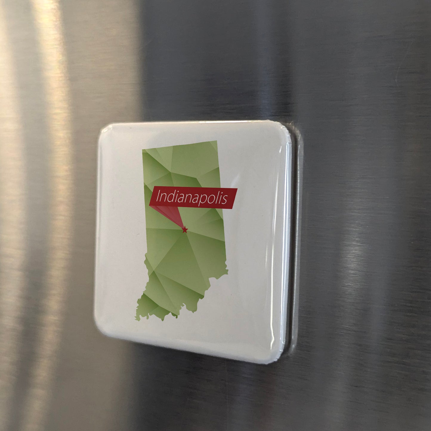 Indianapolis Indiana Magnet | Hoosier Heart | 2×2 | Made in Canada - PhiloPerse