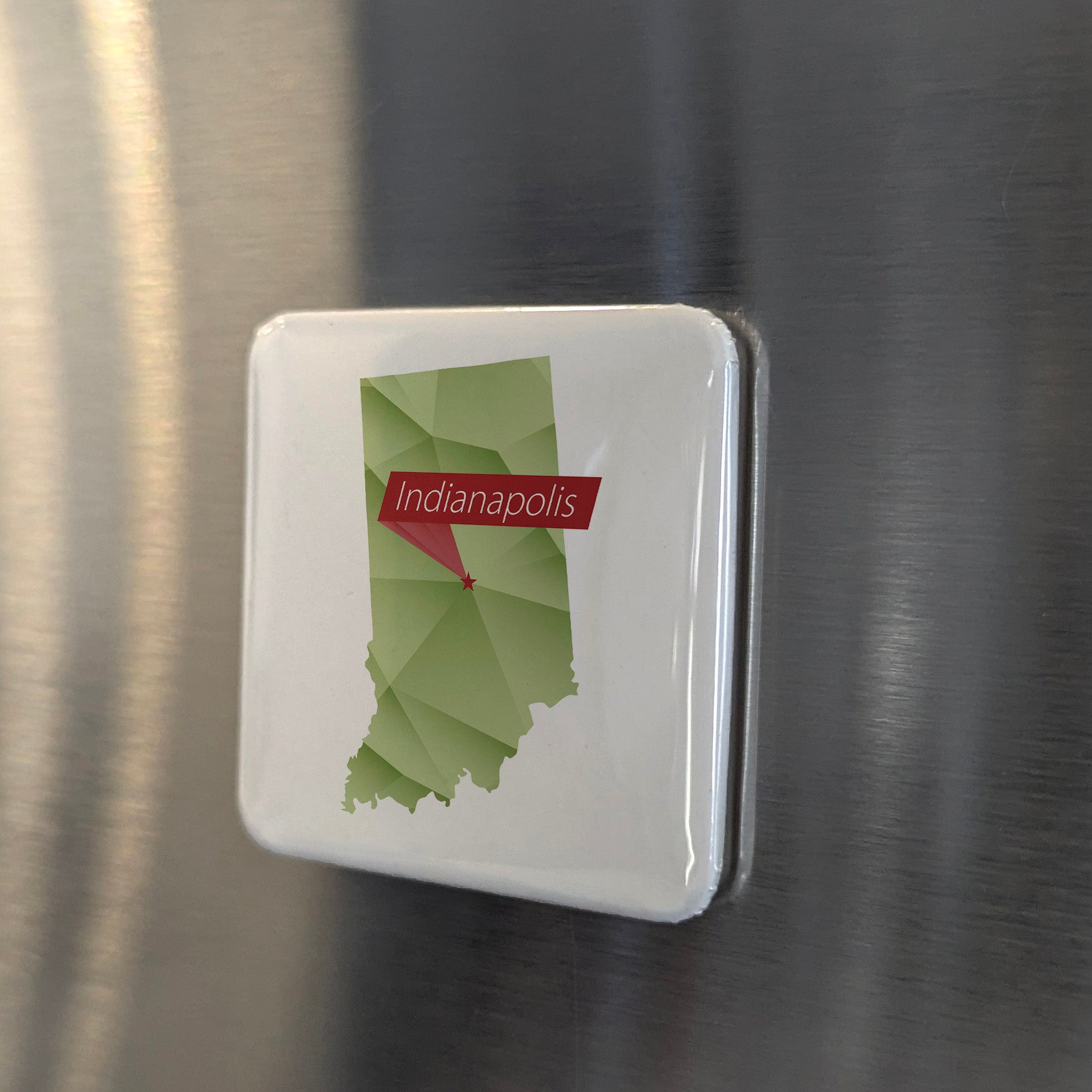 Indianapolis Indiana Magnet | Hoosier Heart | 2×2 | Made in Canada - PhiloPerse