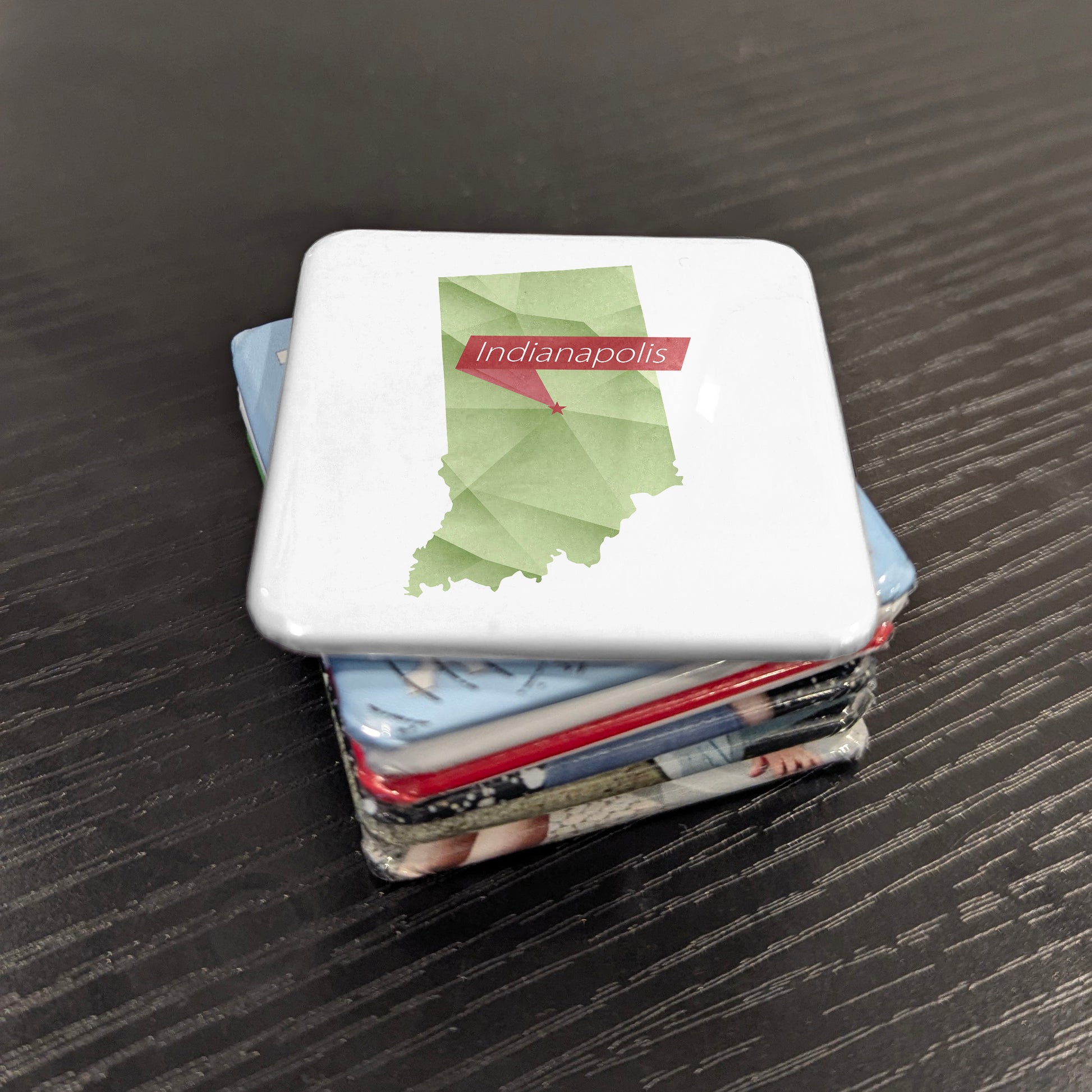 Indianapolis Indiana Magnet | Hoosier Heart | 2×2 | Made in Canada - PhiloPerse
