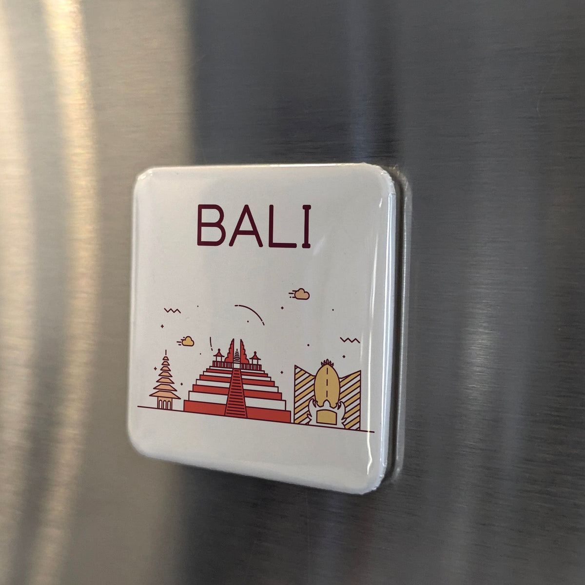 Bali Indonesia Asia Magnet | Island of the Gods in the Lesser Sunda Islands | 2x2 | Made in Canada