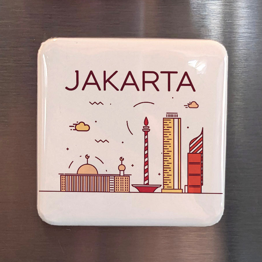 Jakarta Indonesia Asia Magnet | Thousand Islands Capital of the Archipelago | 2x2 | Made in Canada