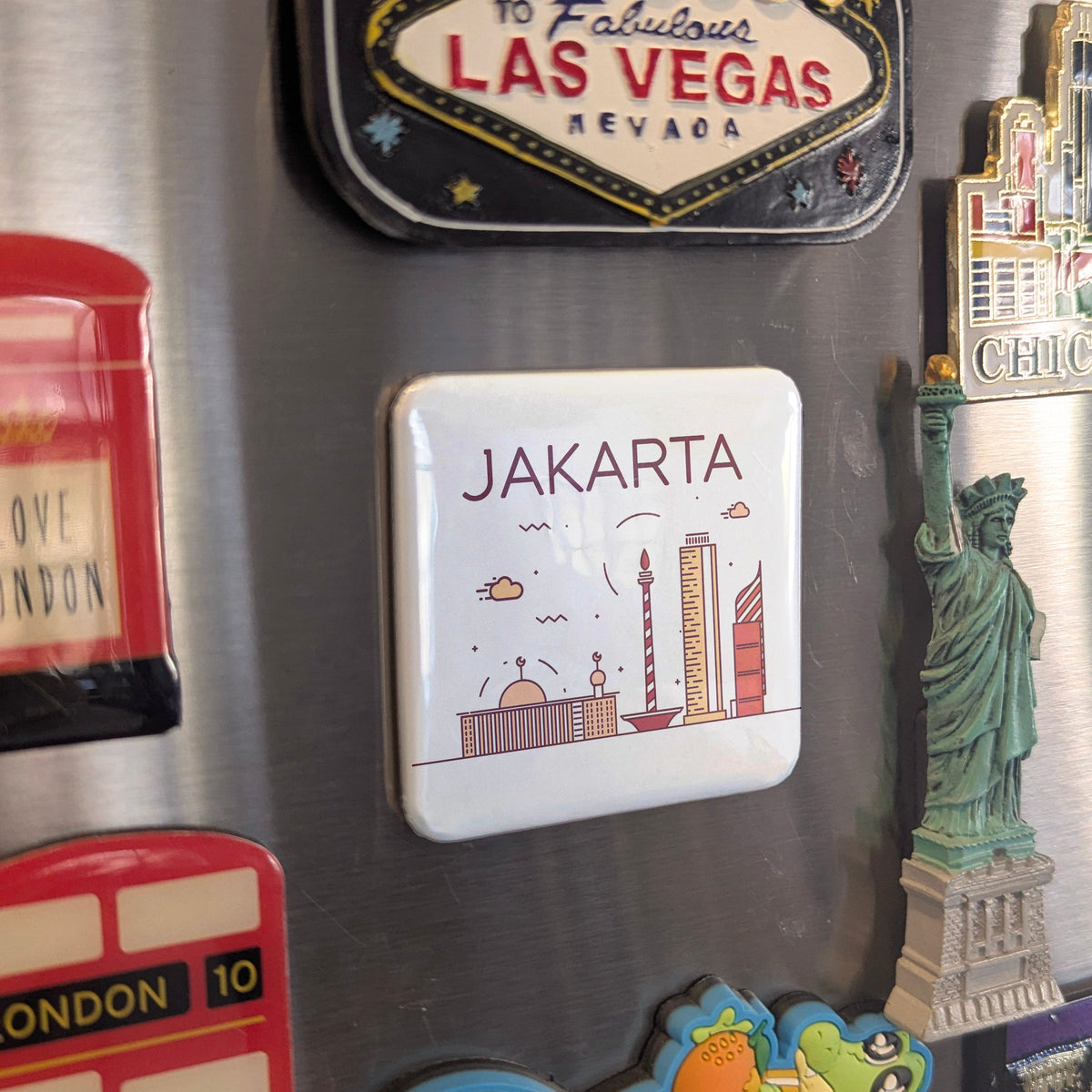 Jakarta Indonesia Asia Magnet | Thousand Islands Capital of the Archipelago | 2x2 | Made in Canada