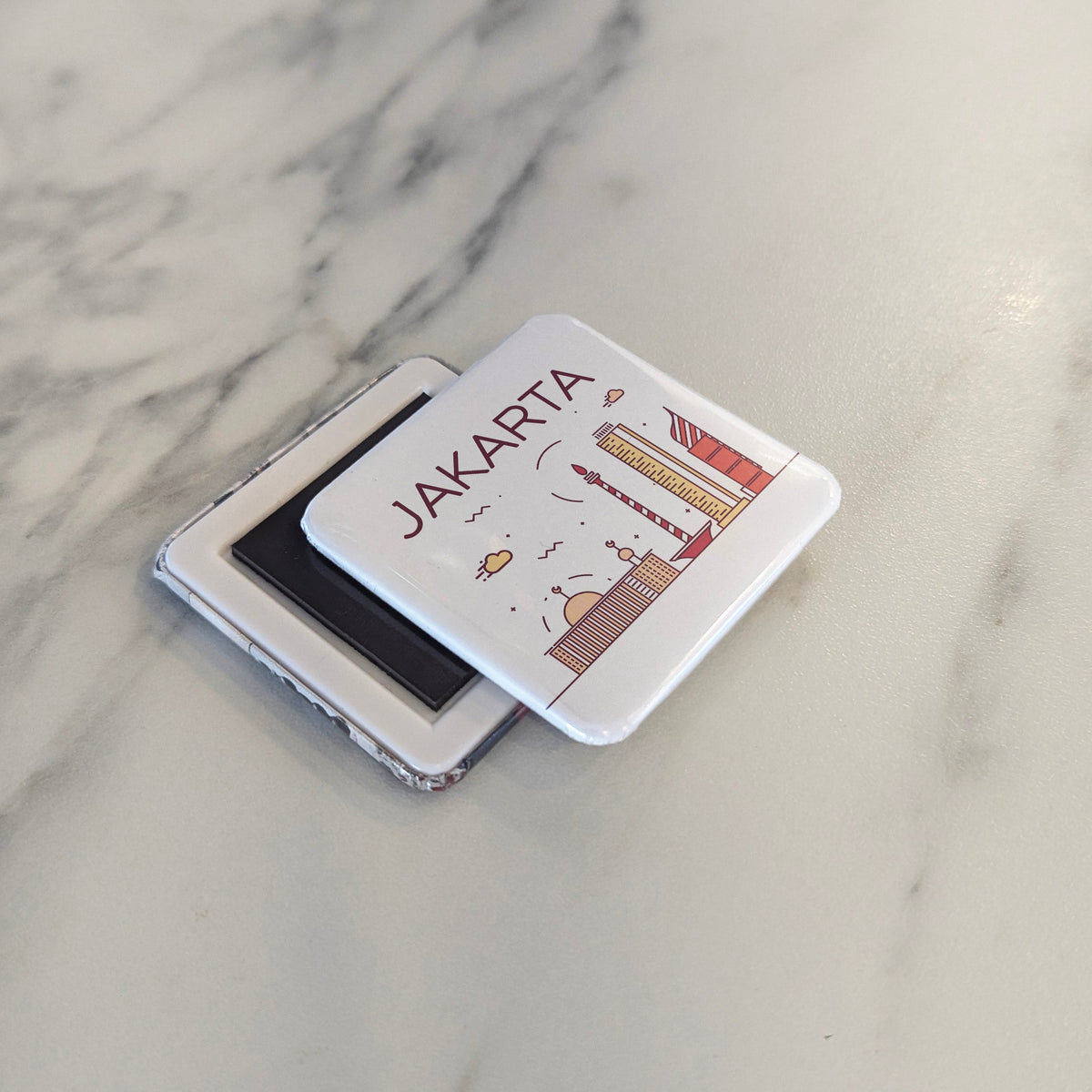 Jakarta Indonesia Asia Magnet | Thousand Islands Capital of the Archipelago | 2x2 | Made in Canada