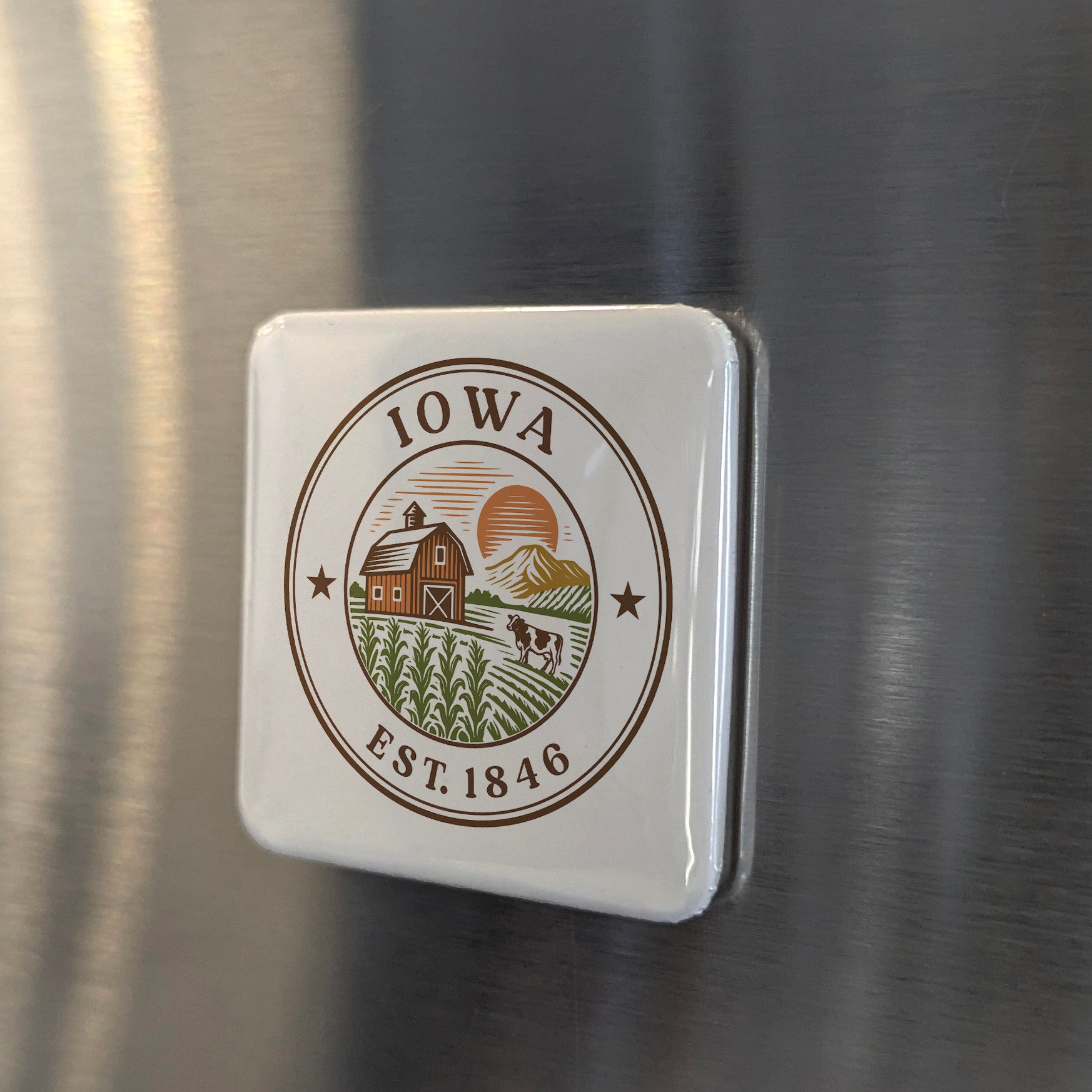 Iowa Magnet | The Hawkeye State | 2×2 | Made in Canada - PhiloPerse