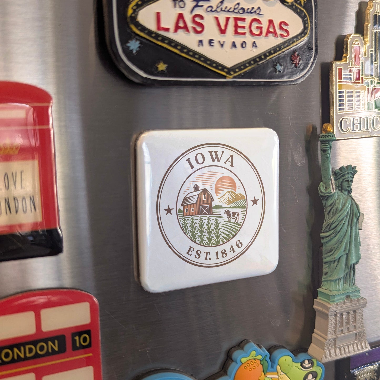 Iowa Magnet | The Hawkeye State | 2×2 | Made in Canada - PhiloPerse