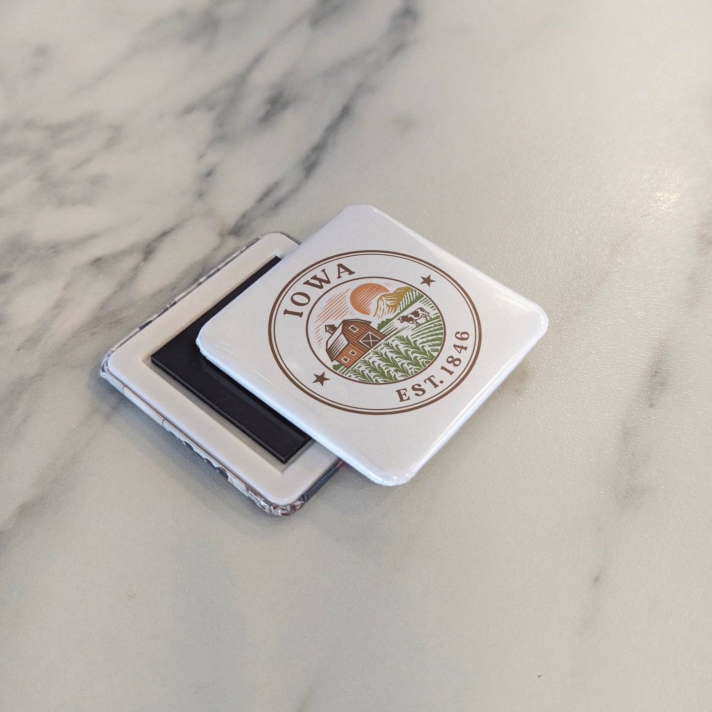 Iowa Magnet | The Hawkeye State | 2×2 | Made in Canada - PhiloPerse