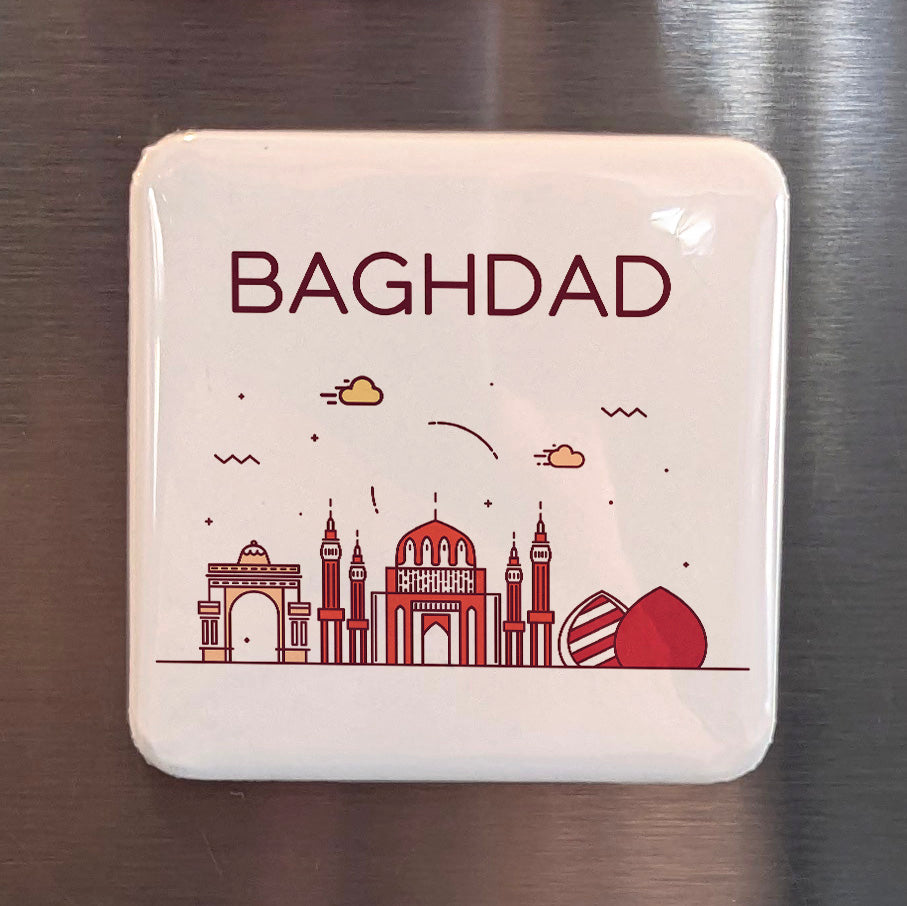 Baghdad Iraq Asia Magnet | City of Peace on the Tigris River | 2x2 | Made in Canada