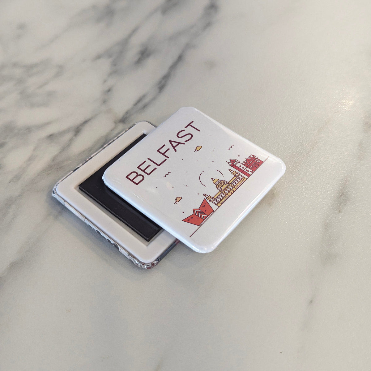 Belfast Ireland Magnet | City of the Titanic and Linen on the Lagan | 2x2 | Made in Canada