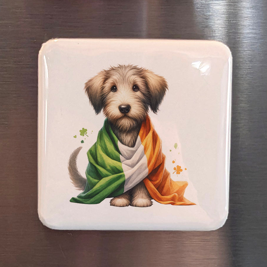 Ireland Magnet | Irish Wolfhound of the Celtic Emerald Isle | 2x2 | Made in Canada