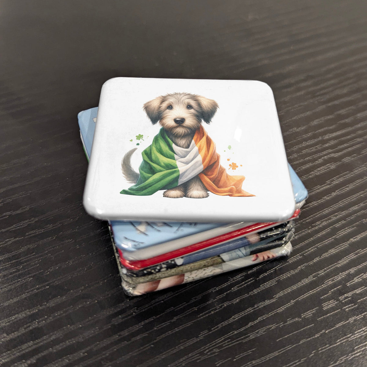 Ireland Magnet | Irish Wolfhound of the Celtic Emerald Isle | 2x2 | Made in Canada