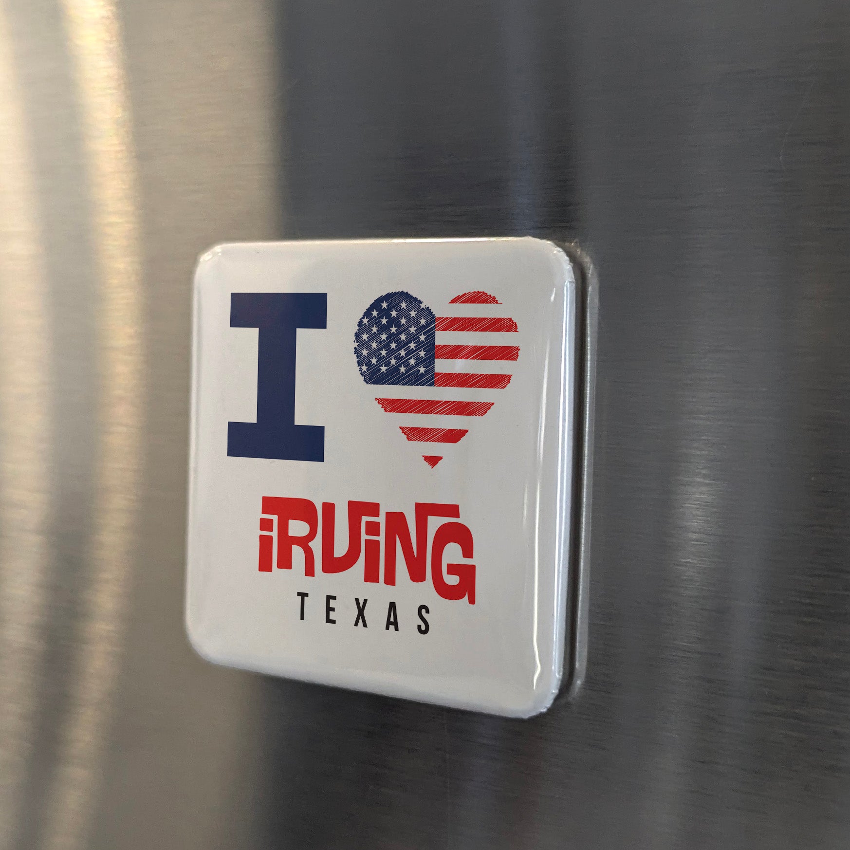 Irving Texas Magnet | Las Colinas | 2×2 | Made in Canada - PhiloPerse