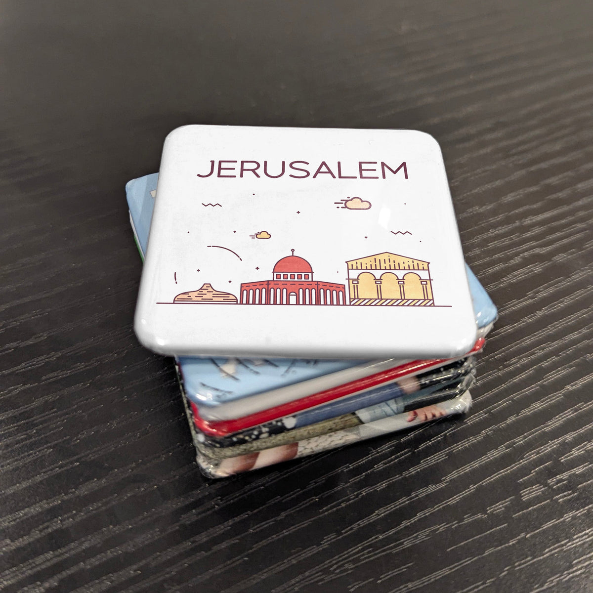 Jerusalem Israel Asia Magnet | Holy City on the Judean Hills | 2x2 | Made in Canada
