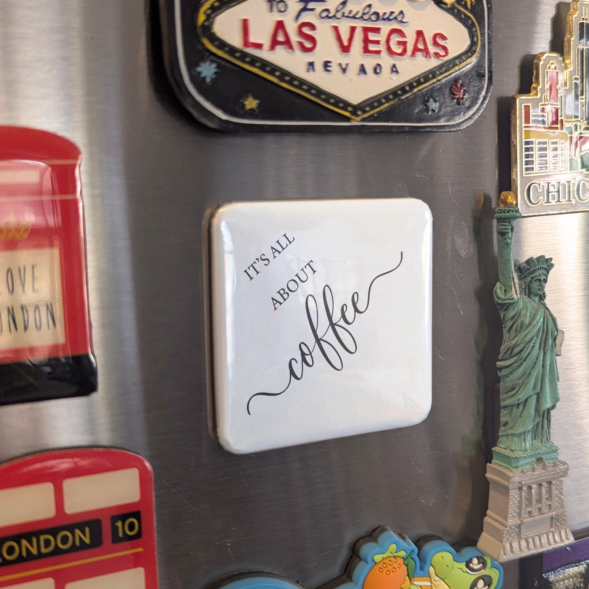 It's all about coffee Fridge Magnet - PhiloPerse