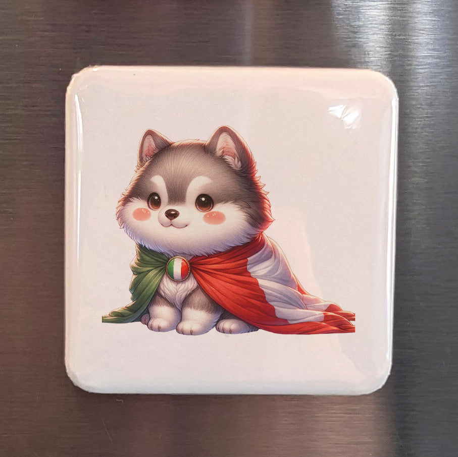 Italy Magnet | Capitoline Wolf and the Ancient Roman Founding Legend | 2x2 | Made in Canada