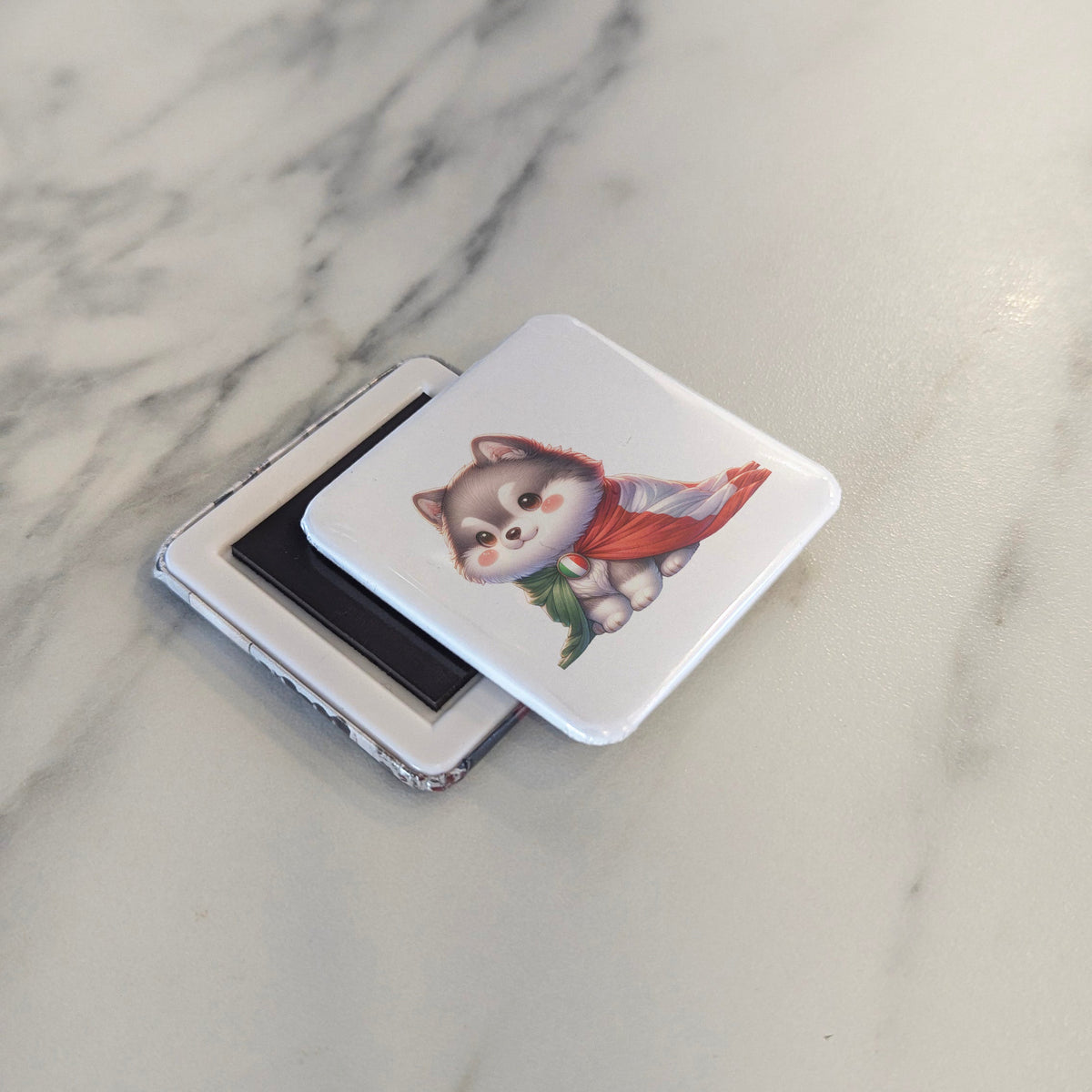 Italy Magnet | Capitoline Wolf and the Ancient Roman Founding Legend | 2x2 | Made in Canada