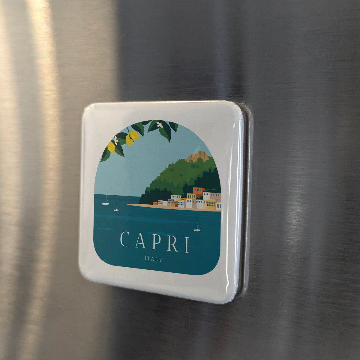 Capri Italy Magnet | Island of Emperors and the Blue Grotto of the Bay of Naples | 2x2 | Made in Canada