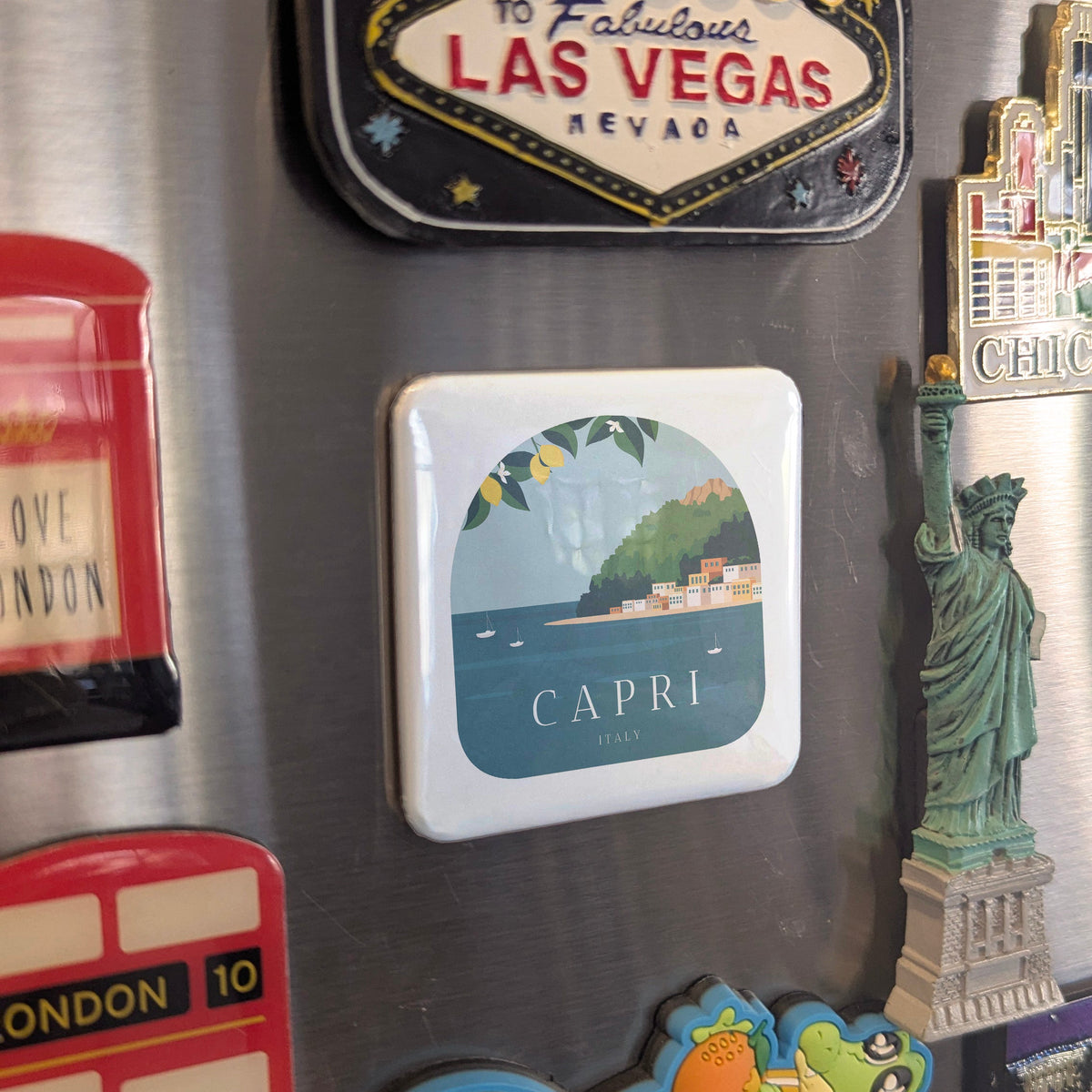 Capri Italy Magnet | Island of Emperors and the Blue Grotto of the Bay of Naples | 2x2 | Made in Canada